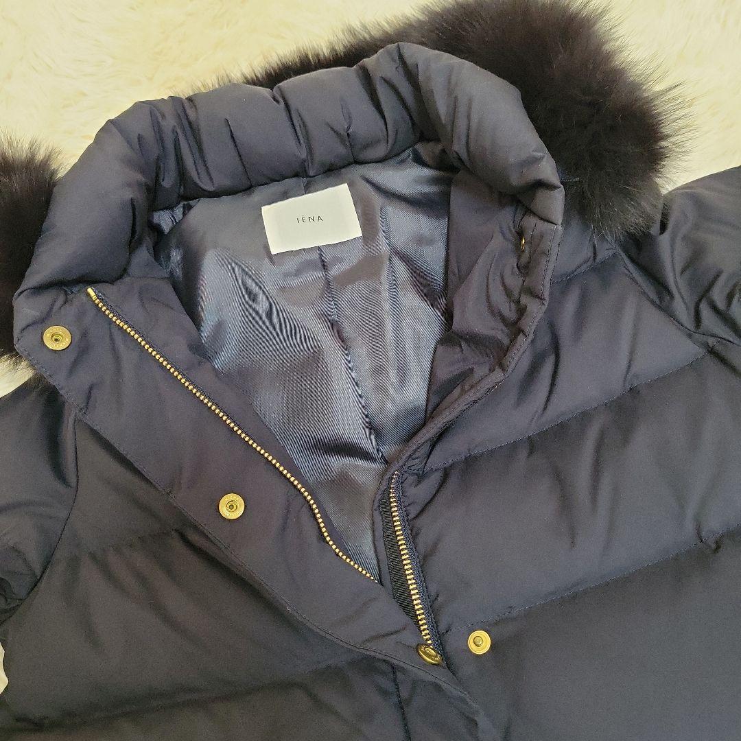 美品 IENA イエナ　P/タフタ ショートダウンコート　フォックスファー 34