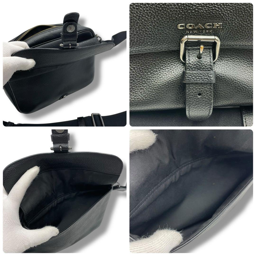 極美品✨COACH コーチ ハドソン クロスボディ ショルダーバッグ ブラック