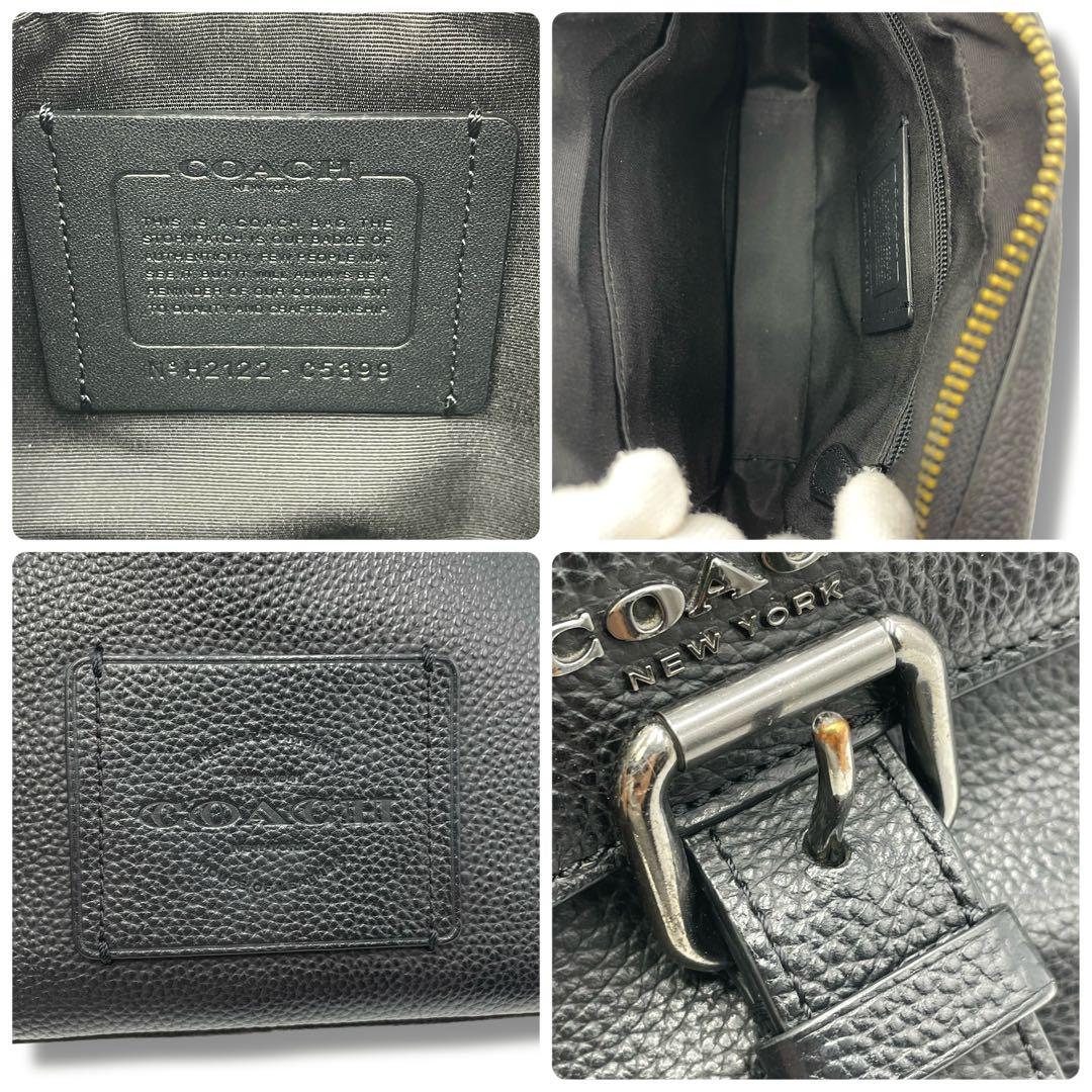 極美品✨COACH コーチ ハドソン クロスボディ ショルダーバッグ ブラック