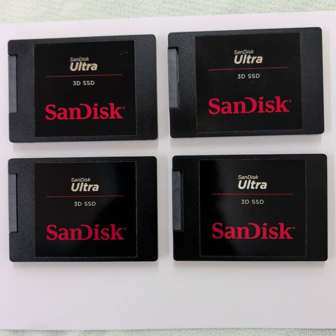 SanDisk Ultra 3D SSD 1TB 4個セット