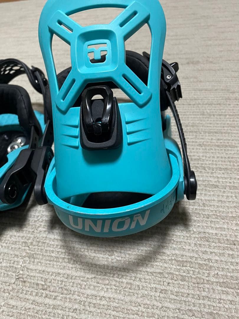 UNION スノーボードビンディング アクアブルー　子供用XS