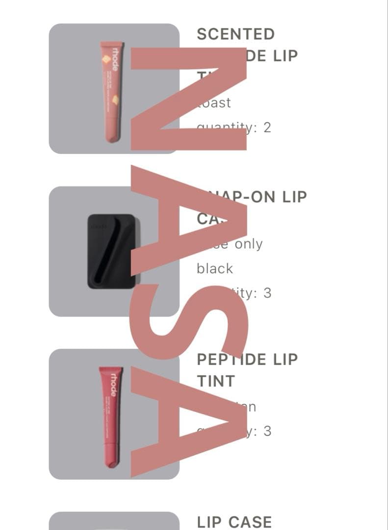 ラスト3点 公式購入 rhode snap-on lip case 黒