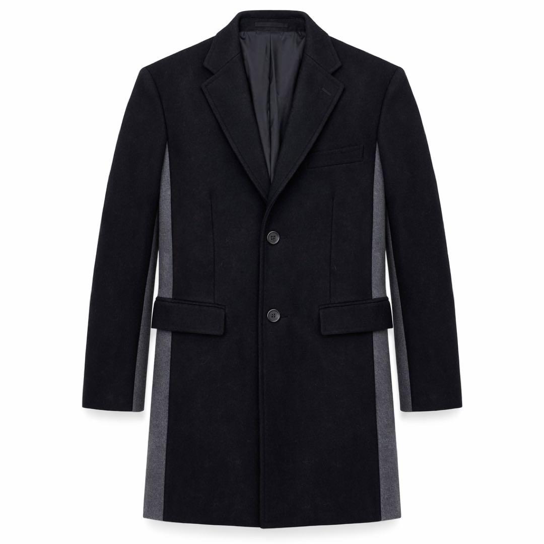 GREEN LABEL 切替デザイン チェスターコート ブラック L アローズ