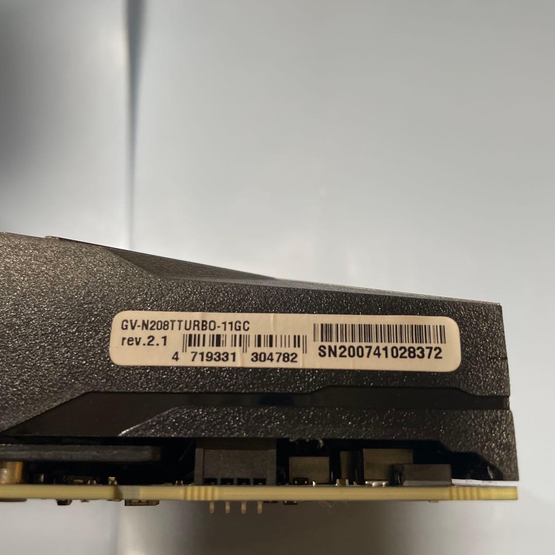 GIGABYTE製　NVIDIA GeForce RTX 2080Ti 11GB