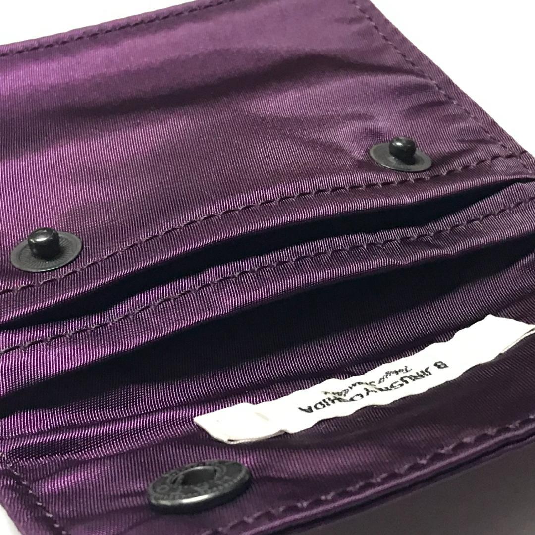 PORTER B印 YOSHIDA 別注 HOLIDAY WALLET S 紫