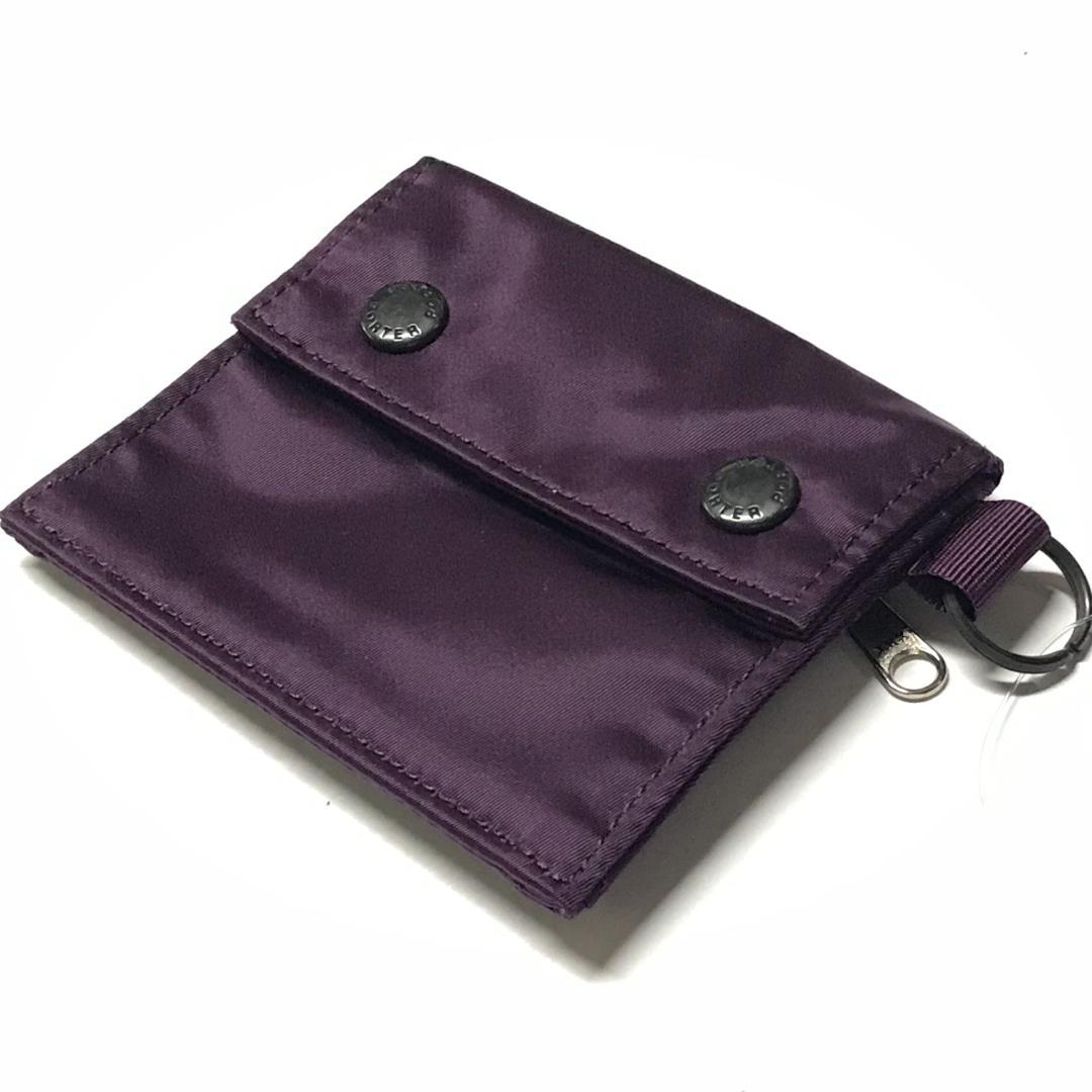 PORTER B印 YOSHIDA 別注 HOLIDAY WALLET S 紫
