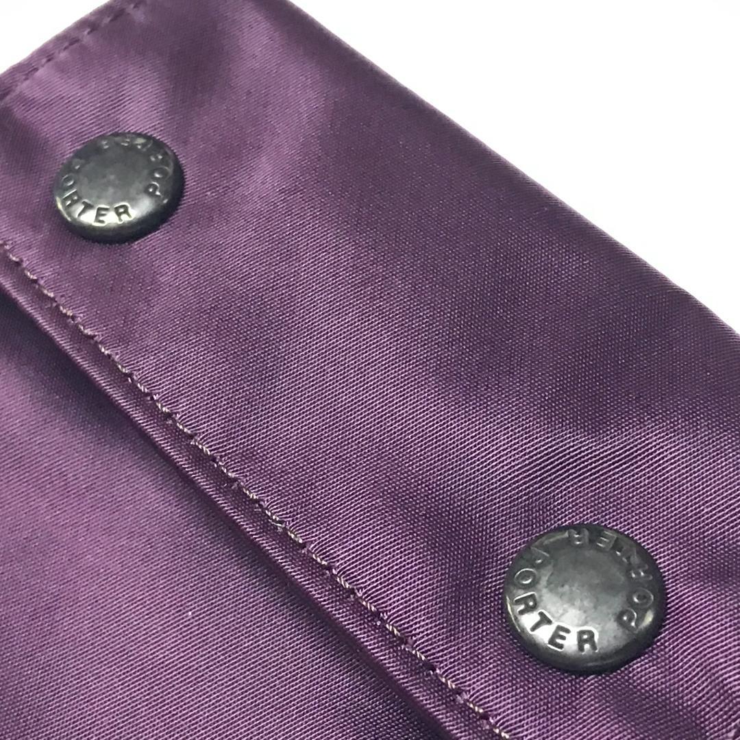 PORTER B印 YOSHIDA 別注 HOLIDAY WALLET S 紫