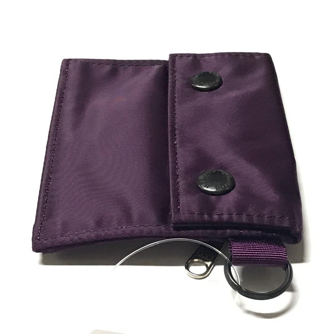 PORTER B印 YOSHIDA 別注 HOLIDAY WALLET S 紫
