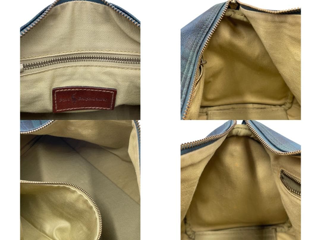 ポロ ラルフローレン ブラックウォッチ ハンドバッグ ミニボストンバッグ