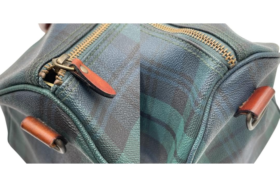 ポロ ラルフローレン ブラックウォッチ ハンドバッグ ミニボストンバッグ