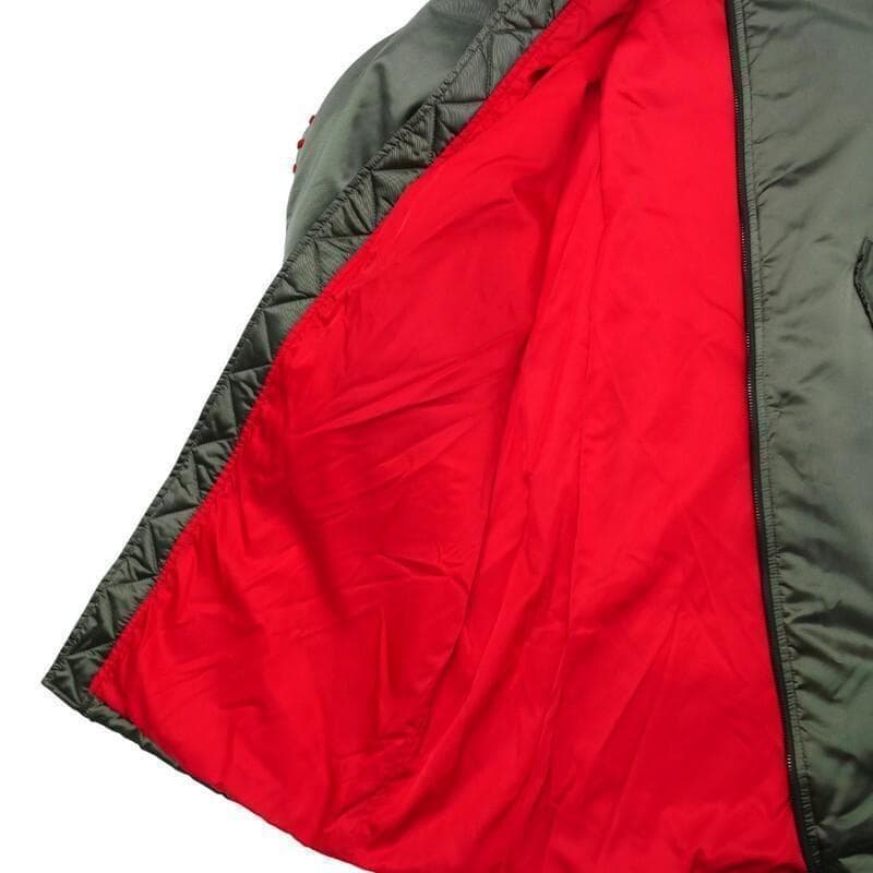 AS65 アエセッサンタチンクエ MA-1 ロング コート ジャケット カーキ