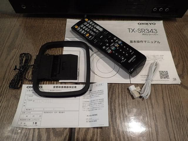 ONKYO 5.1chAVアンプ　TX-SR343　リモコン付き　快調・良い音
