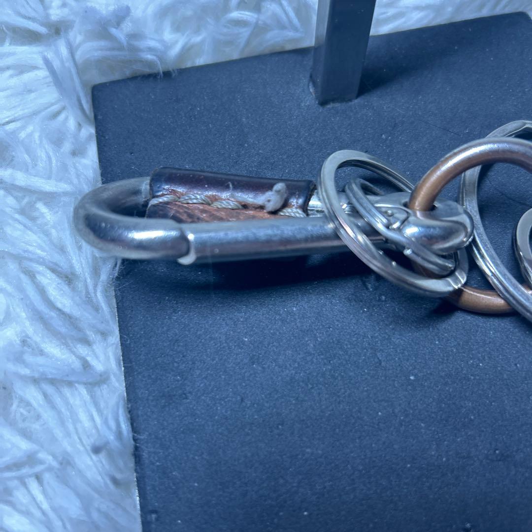 エンダースキーマ カラビナ キーリング レザー ナチュラル