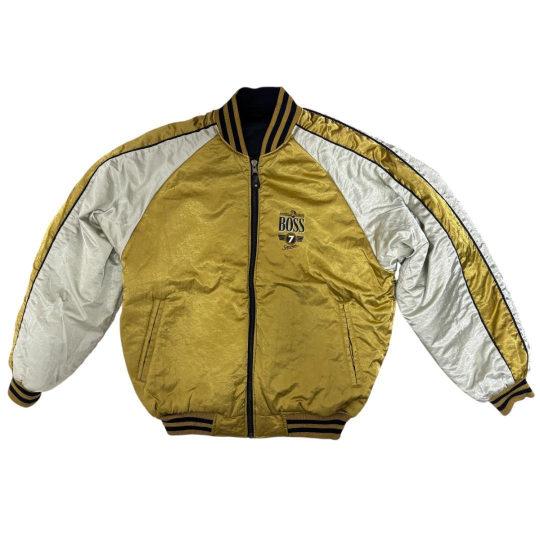 SUNTORY BOSS ボスジャン 金のBOSSジャン リバーシブル MA-1