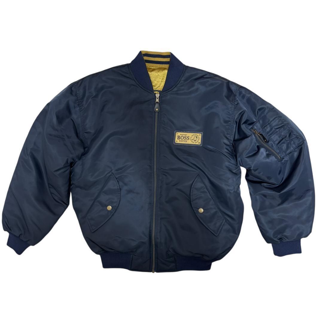 SUNTORY BOSS ボスジャン 金のBOSSジャン リバーシブル MA-1