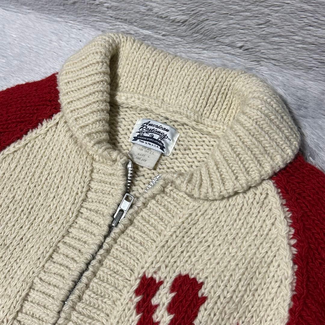 American Pastimesアメリカンパスタイム　カウチンセーター　USA