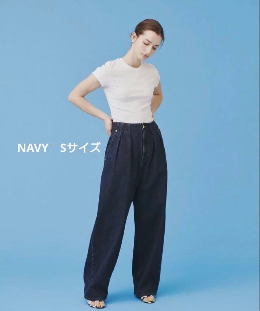 タグ付未使用　I'm in　デニム　ネイビー　Sサイズ　新品 辻元舞さん