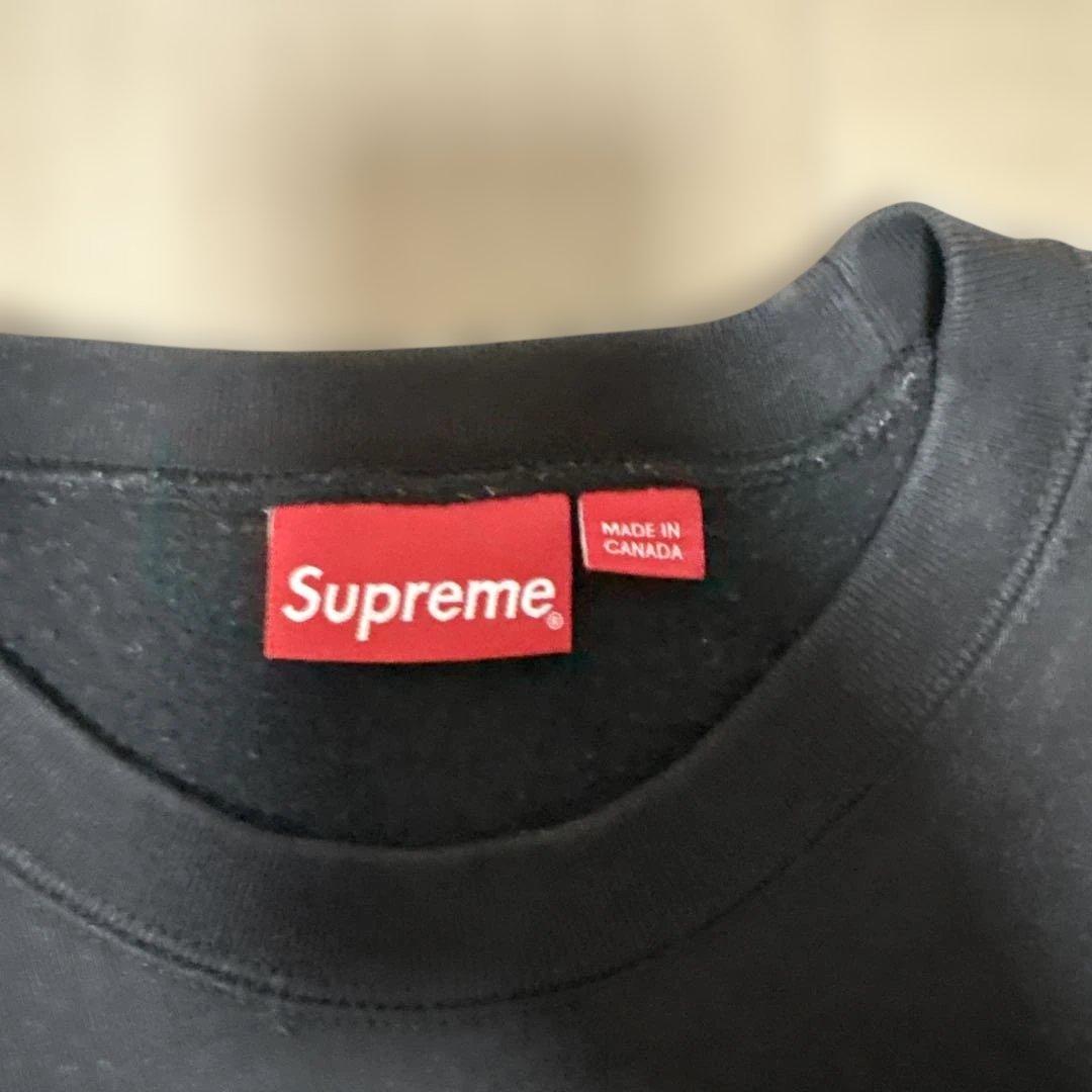 supreme box logo crewneck ブラック