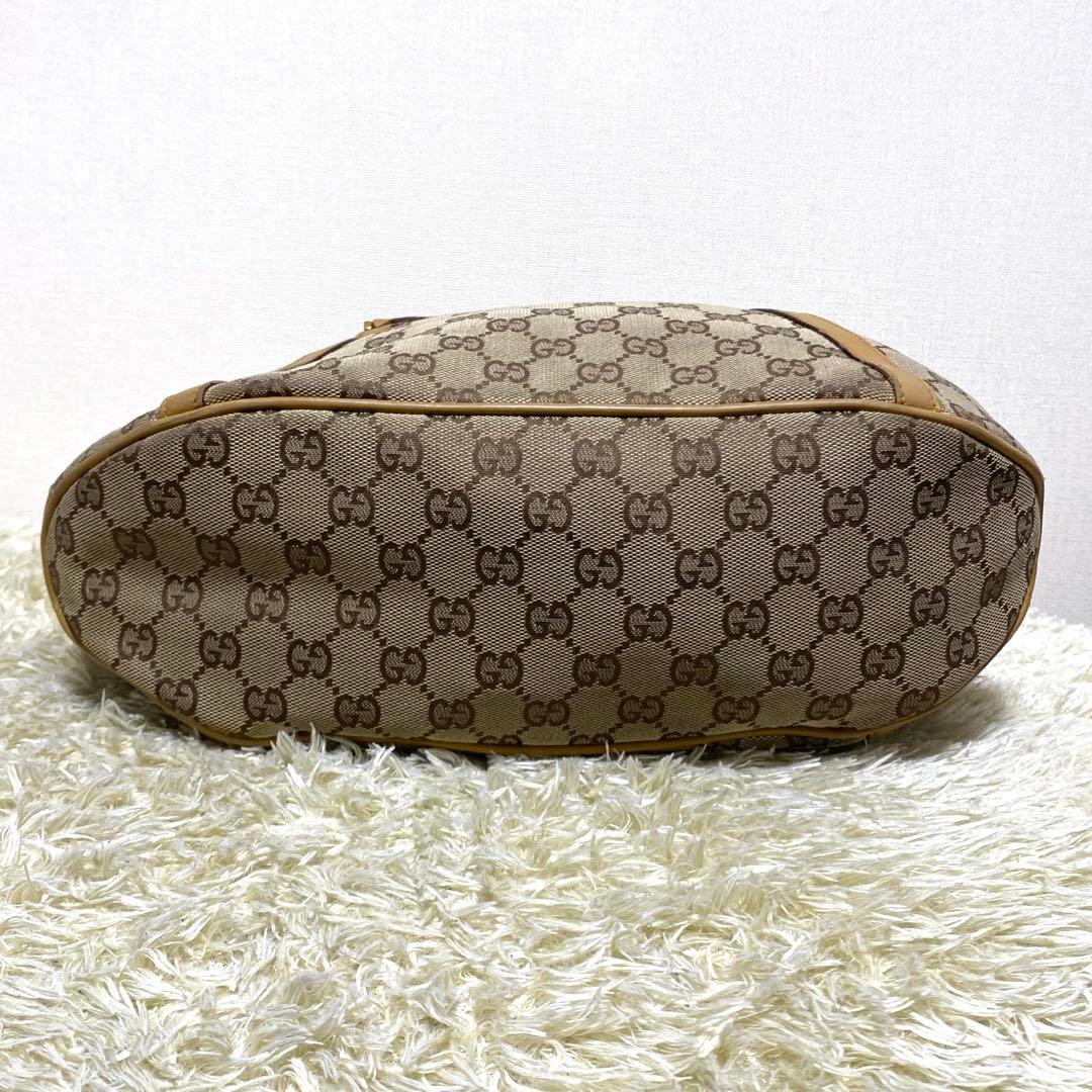 GUCCI グッチ✨ ボストンバッグ GGキャンバス ハンドバッグ ゴールド金具