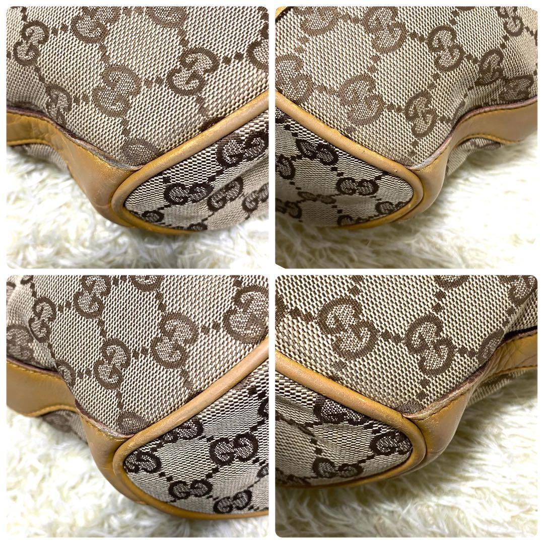 GUCCI グッチ✨ ボストンバッグ GGキャンバス ハンドバッグ ゴールド金具