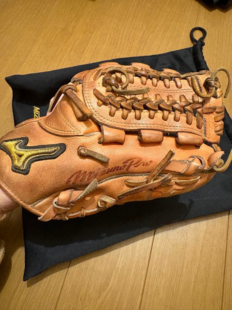Mizuno Pro 硬式グローブ オレンジ