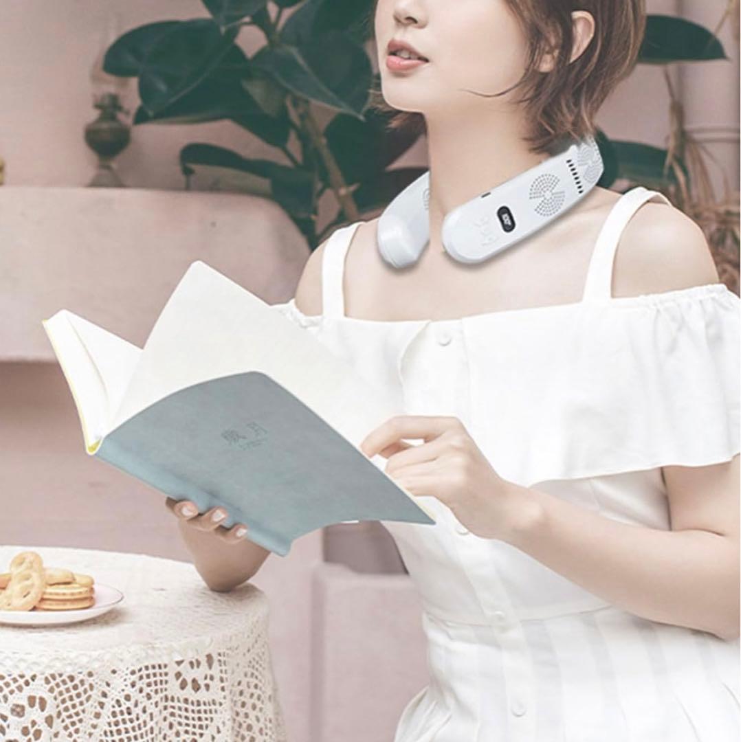 扇風機低騒音軽量 長時間連続稼働 熱中症対策 マスク蒸れ対策 髪の毛巻き込み防止