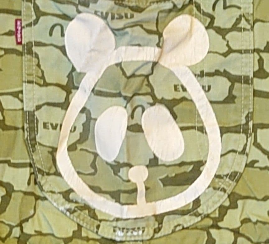 稀少 エヴィス EVISU オーバーオール 上野店限定 パンダ 32インチ