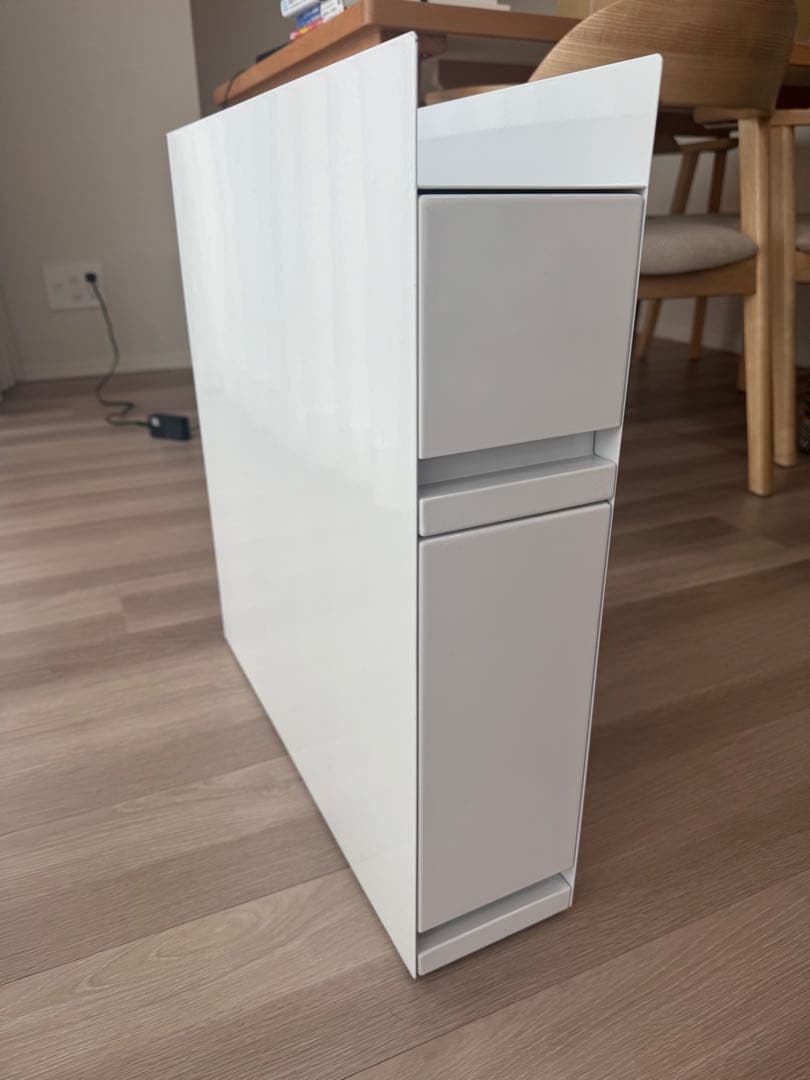 莉朱　tower 隠せる調味料ラック 2段 白 山崎実業【完成品・美品】