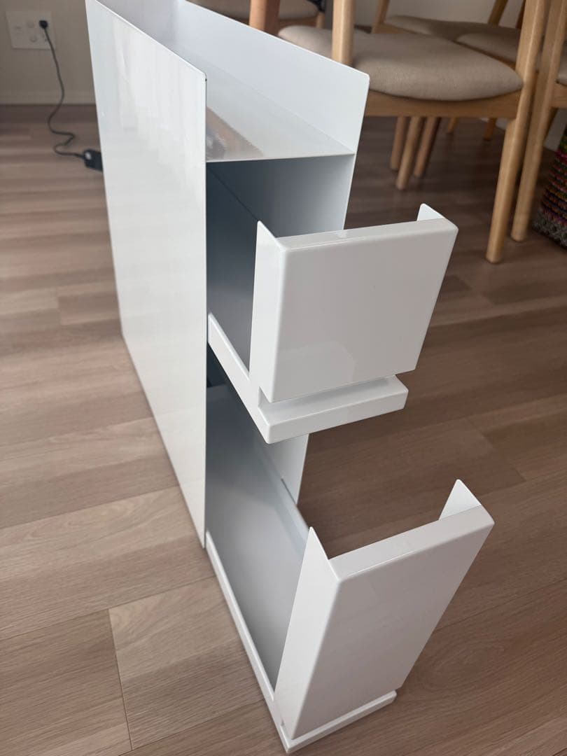 莉朱　tower 隠せる調味料ラック 2段 白 山崎実業【完成品・美品】