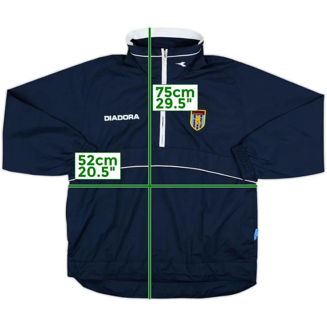 ジャケット・アウター Aston Villa Diadora 1/4 Zip Drill Top