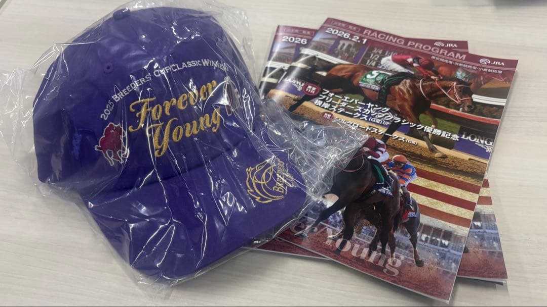 フォーエバーヤング キャップ Welcomeチャンス特別版 非売品 JRA