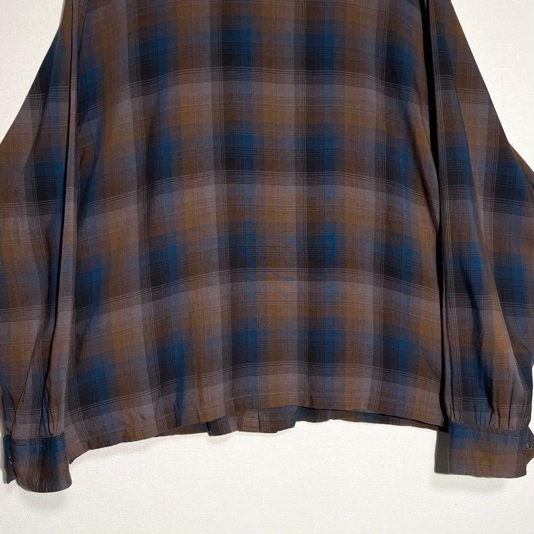 【美品/希少】ペンドルトン オンブレ シャツ ボード ダーク L相当