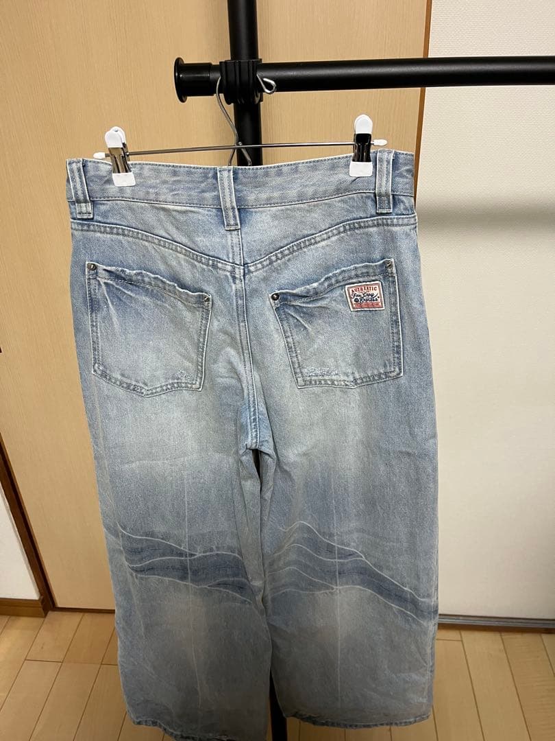 fax copy express ワイドデニムパンツ　サイズS