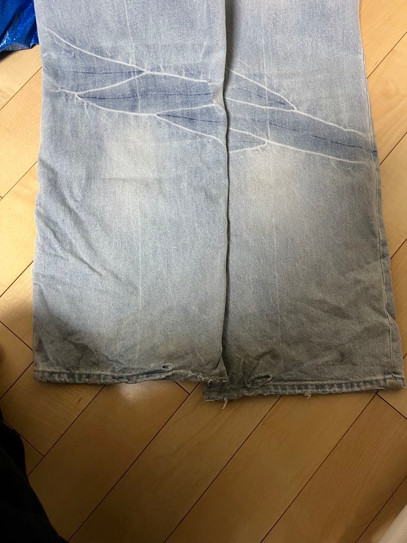 fax copy express ワイドデニムパンツ　サイズS
