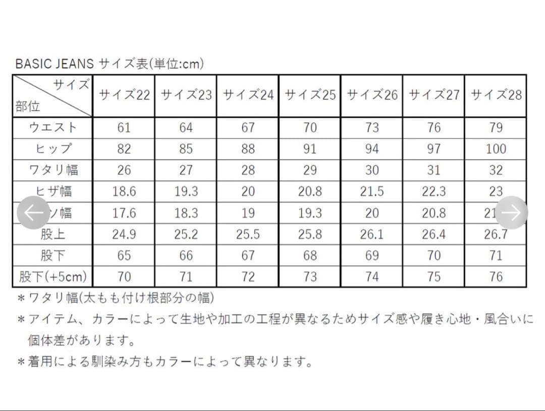 SHISHIKUI BASIC JEANS / ICEPINK 24インチ