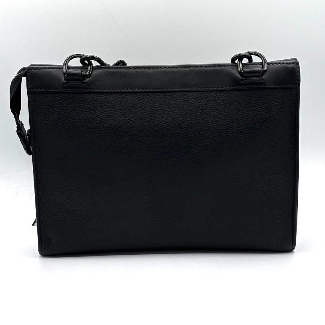 鑑定済 ルイヴィトン メッセンジャー 黒 アエログラム ショルダー ポーチ付