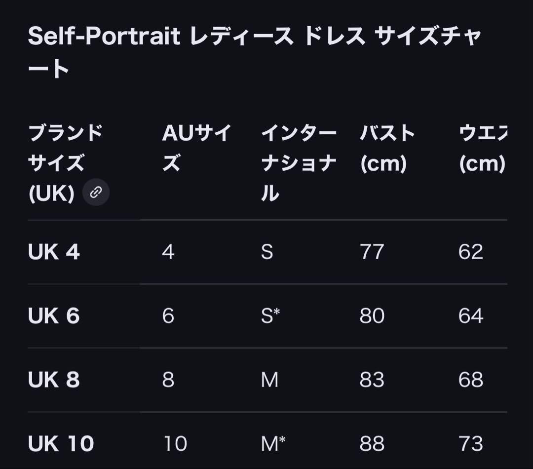 self-portrait ポルカドット　ドレス　Sサイズ