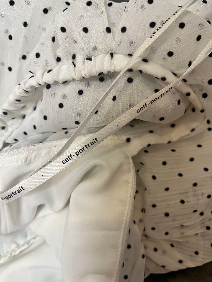 self-portrait ポルカドット　ドレス　Sサイズ