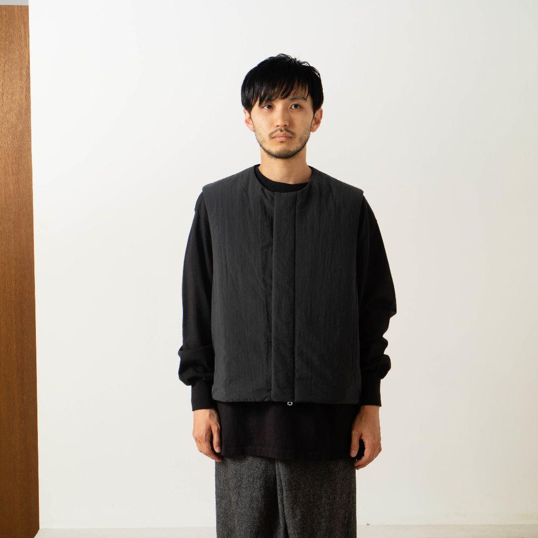 STILL BY HAND シンサレートベスト サイズ48　ブラック