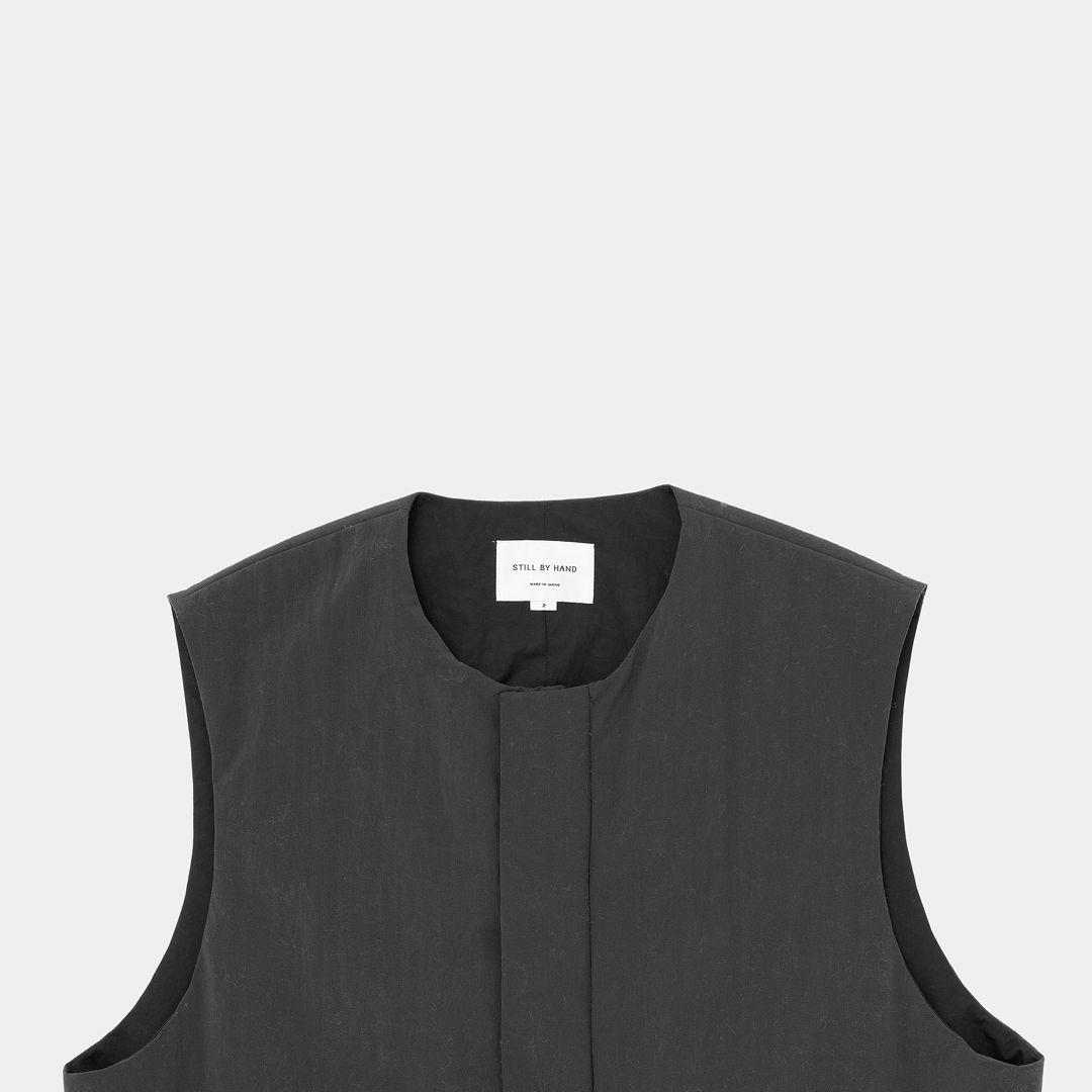 STILL BY HAND シンサレートベスト サイズ48　ブラック