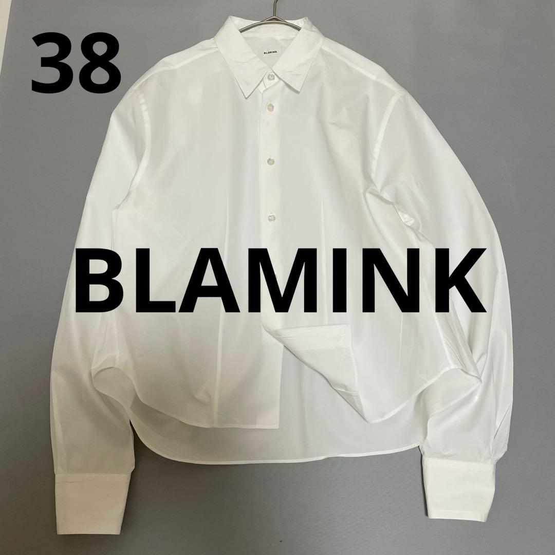 極美品 定価6.6万ブラミンク ブラウス シャツ 24SS ロゴ長袖 レギュラー