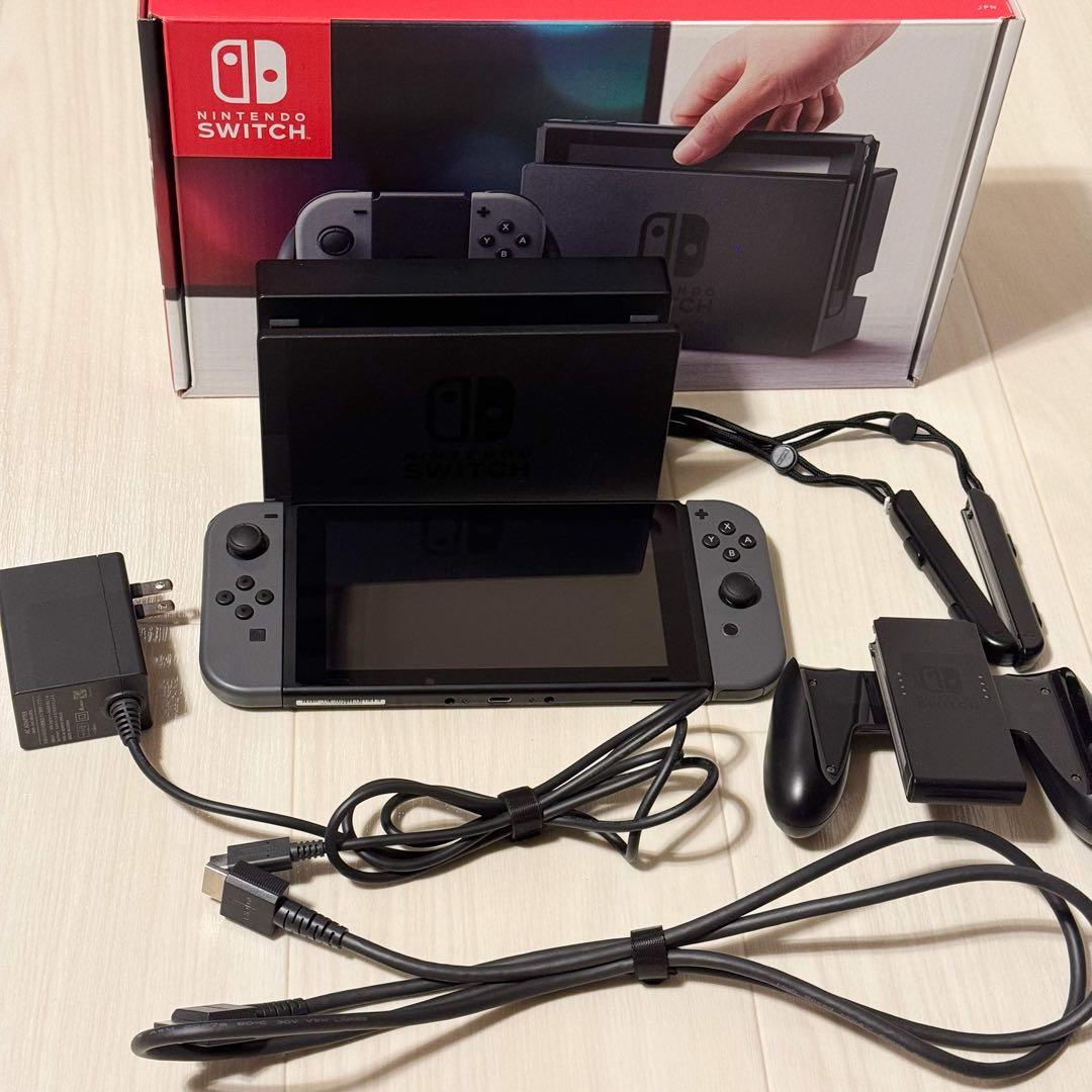 Nintendo Switch 本体 グレー［HAC-001・箱付き］