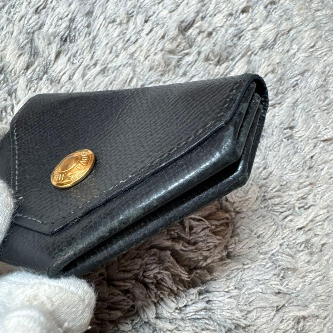 HERMES エルメス ケース 小銭入れ レザー ブラック
