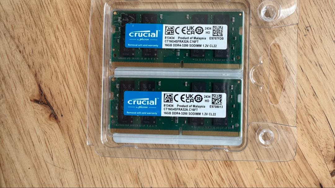 Crucial 32GB(16GB×2) DDR4-3200 SODIMM
