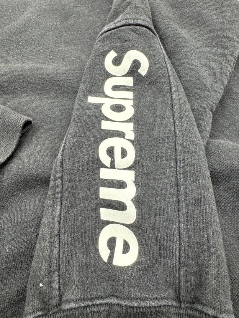 本日限定価格　Supreme 黒 クルーネック トレーナー