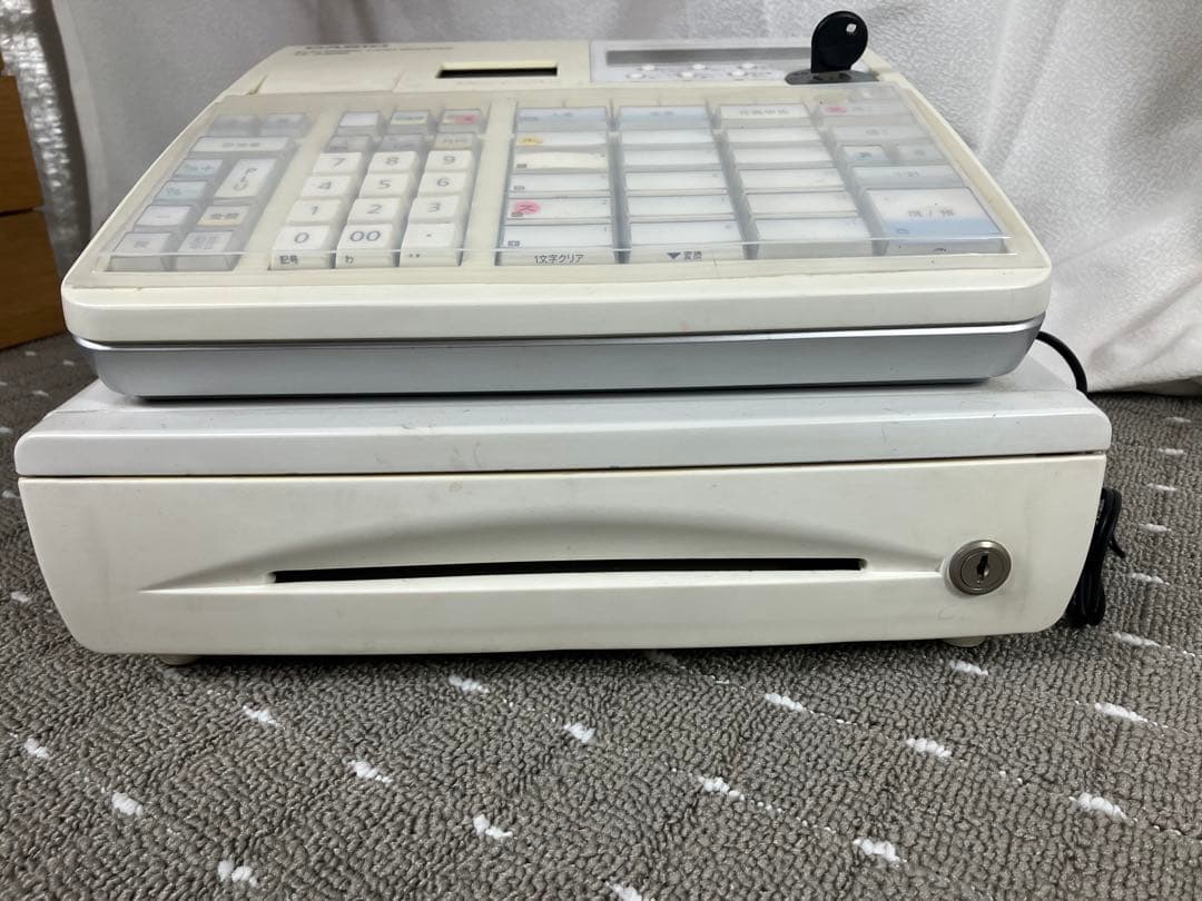 カシオ 電子レジスター TE-2300 本体＋電子名スタンプ RAC-13付き