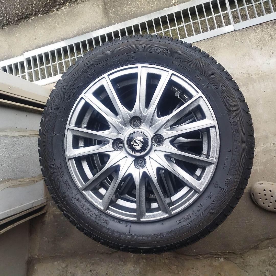 14インチ　軽自動車用　　　　引取限定　スタッドレス、アルミホイール　4本