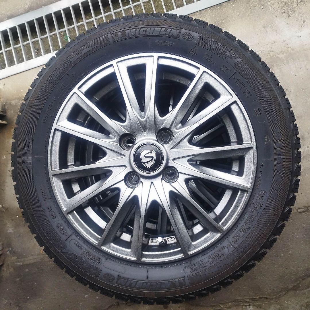 14インチ　軽自動車用　　　　引取限定　スタッドレス、アルミホイール　4本