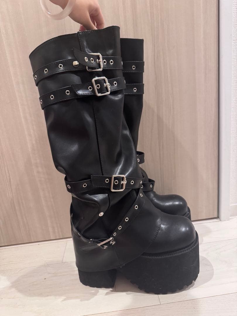 VOLCAN&AOHRODIRE 厚底ロングブーツ