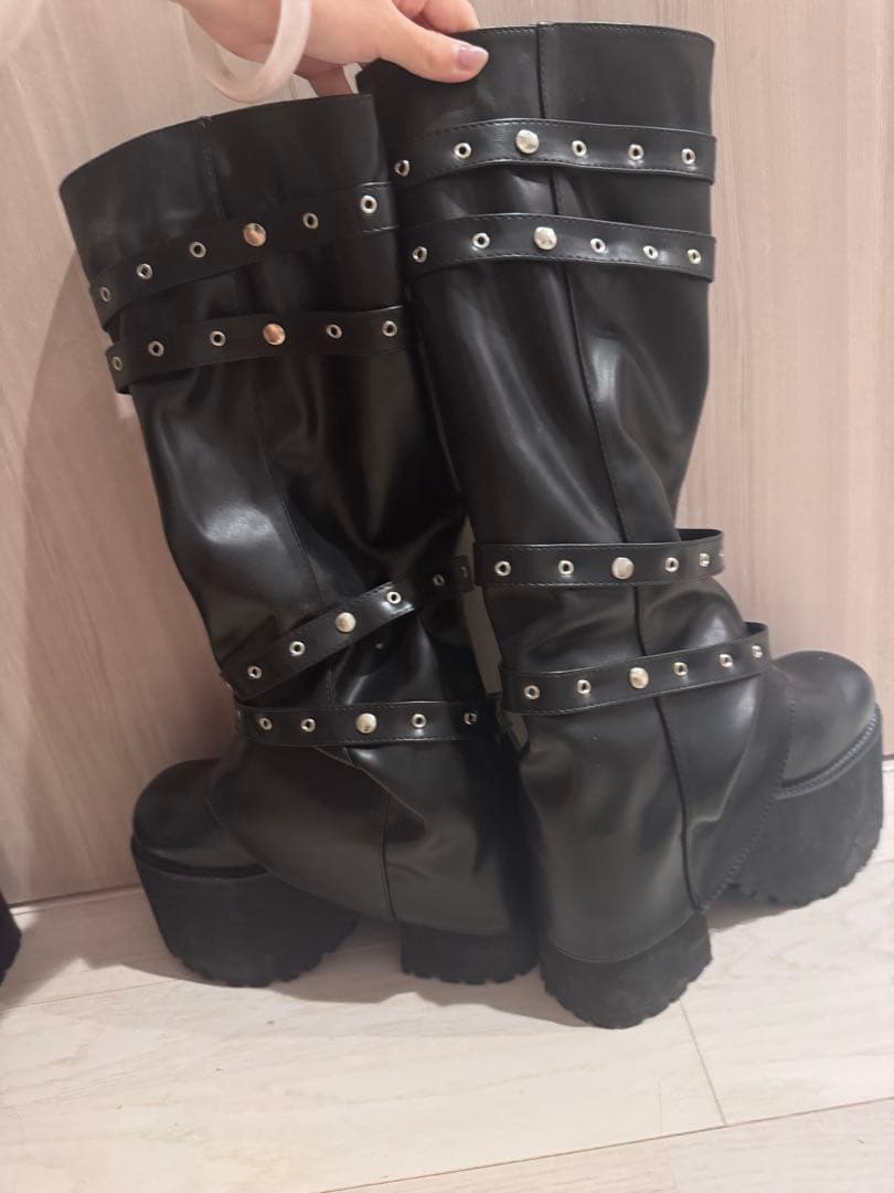 VOLCAN&AOHRODIRE 厚底ロングブーツ